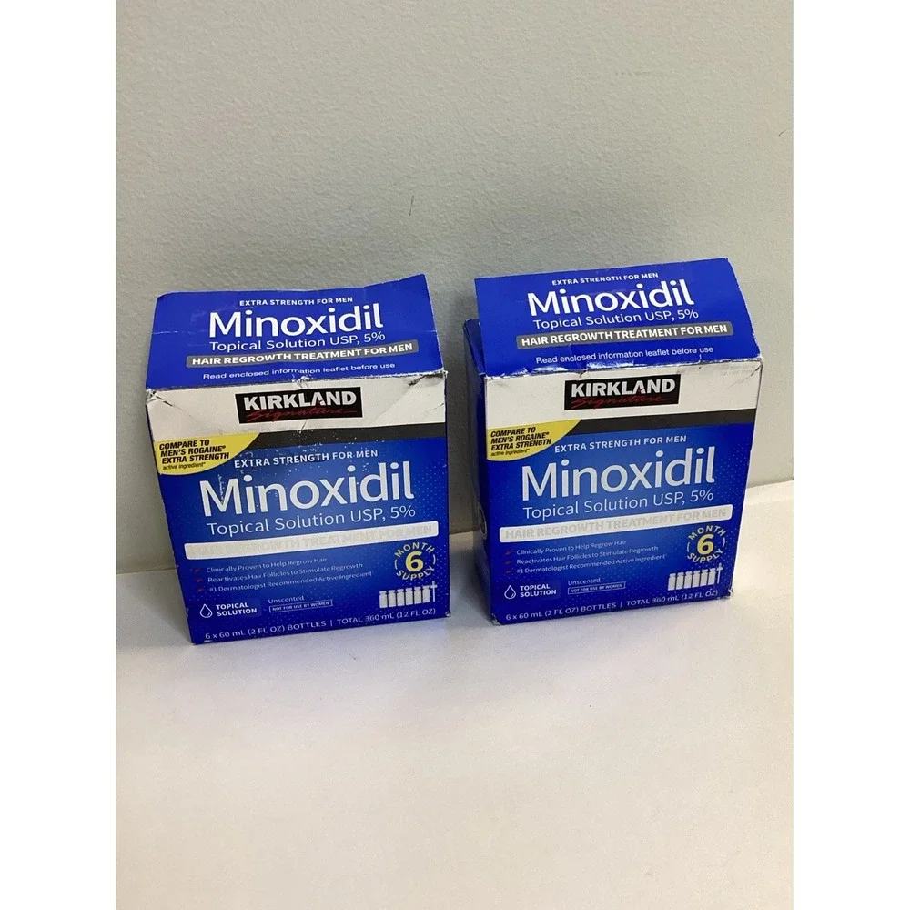 2 PackTropical Solution Hair Minoxidil 5% Kirkland - 12 Month Supply Exp 05/27